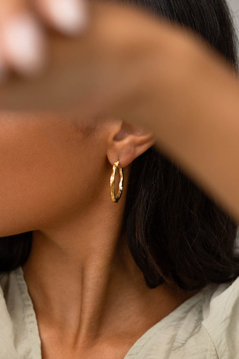 HAZEL HOOPS GOLD
